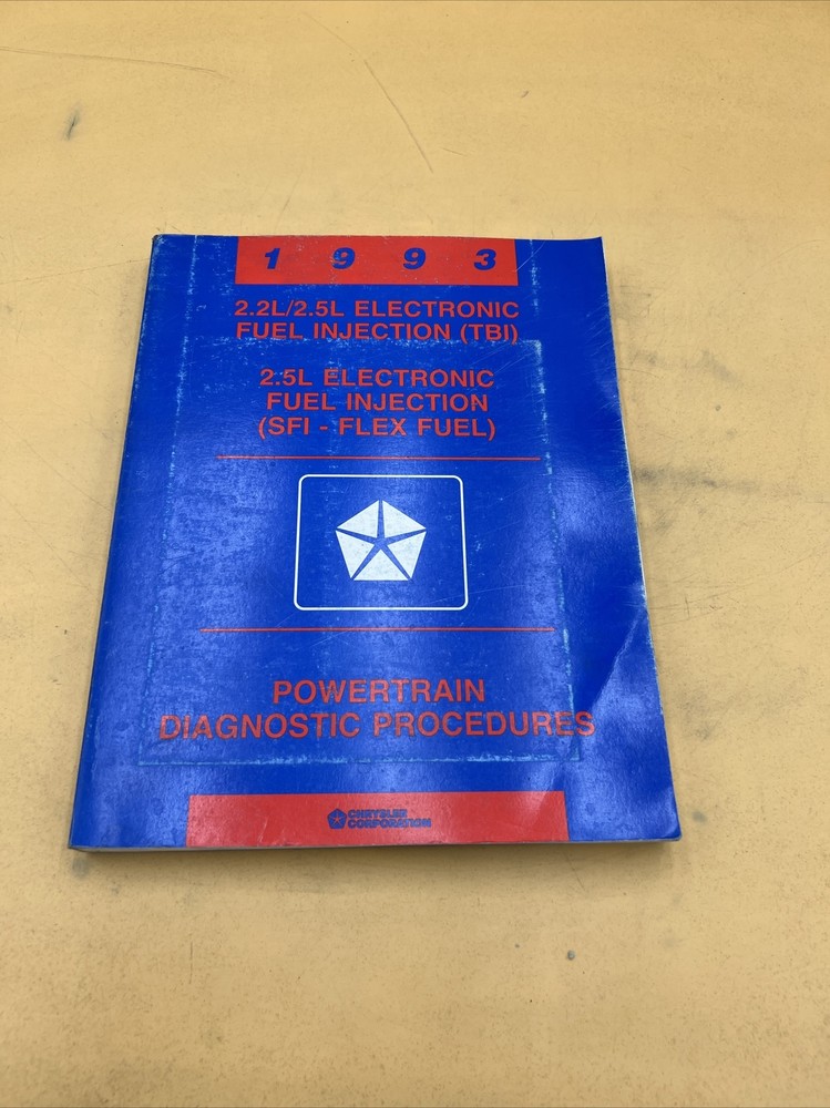 1993 2.2L 2.5L Electronic Fuel Injection TBI SFI Powertrain Diagnostic Procedure