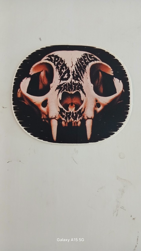 Vintage SANTA CRUZ SPEED WHEELS Skateboard STICKER Old School Skate Nos 1980S