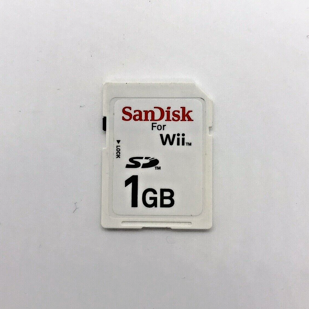 Official Nintendo Branded Sandisk 1GB SD Memory Card For Wii Camera + More