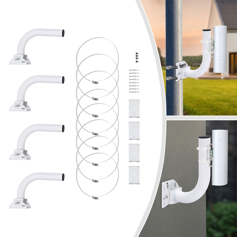 4-Piece Wireless Bridge Bracket Mount Pole Wall-Mount For Outdoor Bridge CPE
