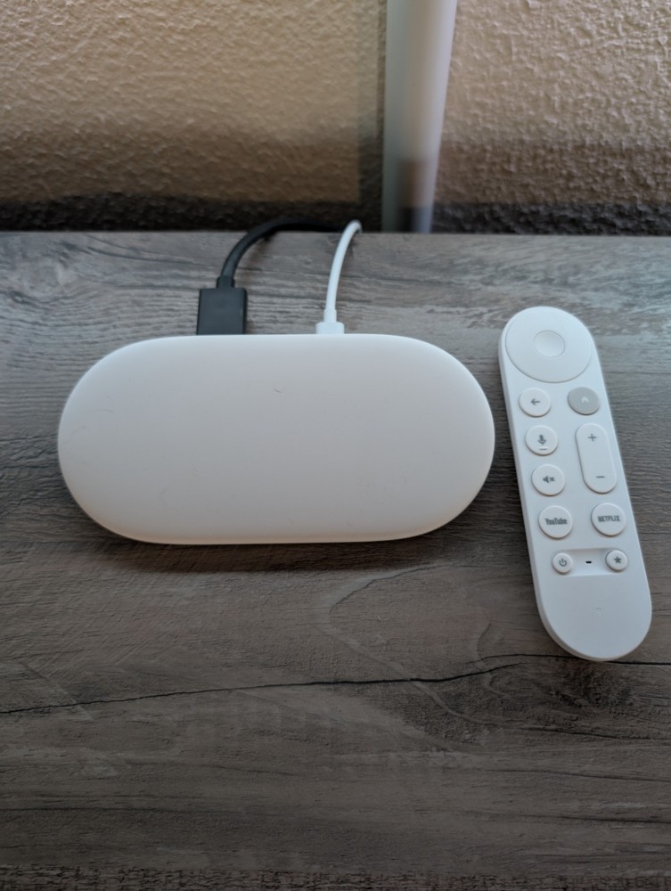 Google TV 4K Streaming Device in Porcelain White
