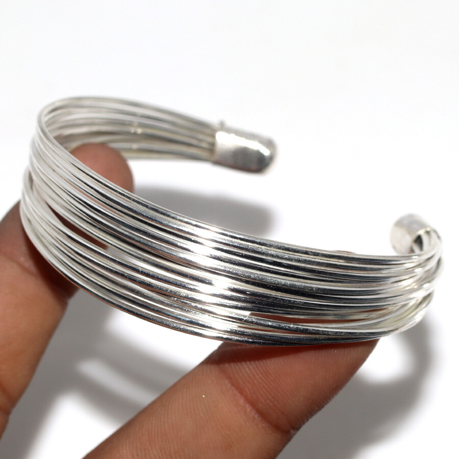 Rounded Hoops Oversized Bangle Adjustable Jewelry Gift For Her JW