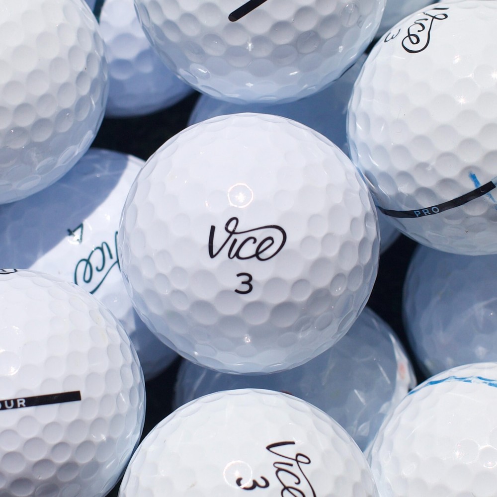 48 Vice White Used Golf Balls Great Condition [4A / 5A Mix] - FREE SHIPPING!-image