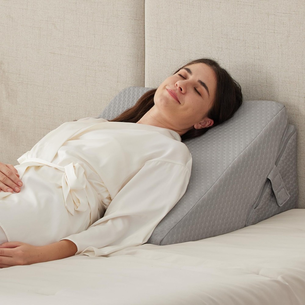 Adjustable 9-12 Inch Bed Wedge Pillow Set for Sleeping and Post-Surgery Support