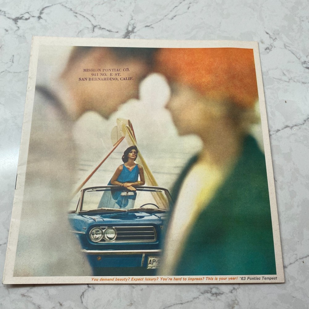 1963 Pontiac Tempest Le Mans Sport Coupe Convertible Station Wagon Sale Brochure