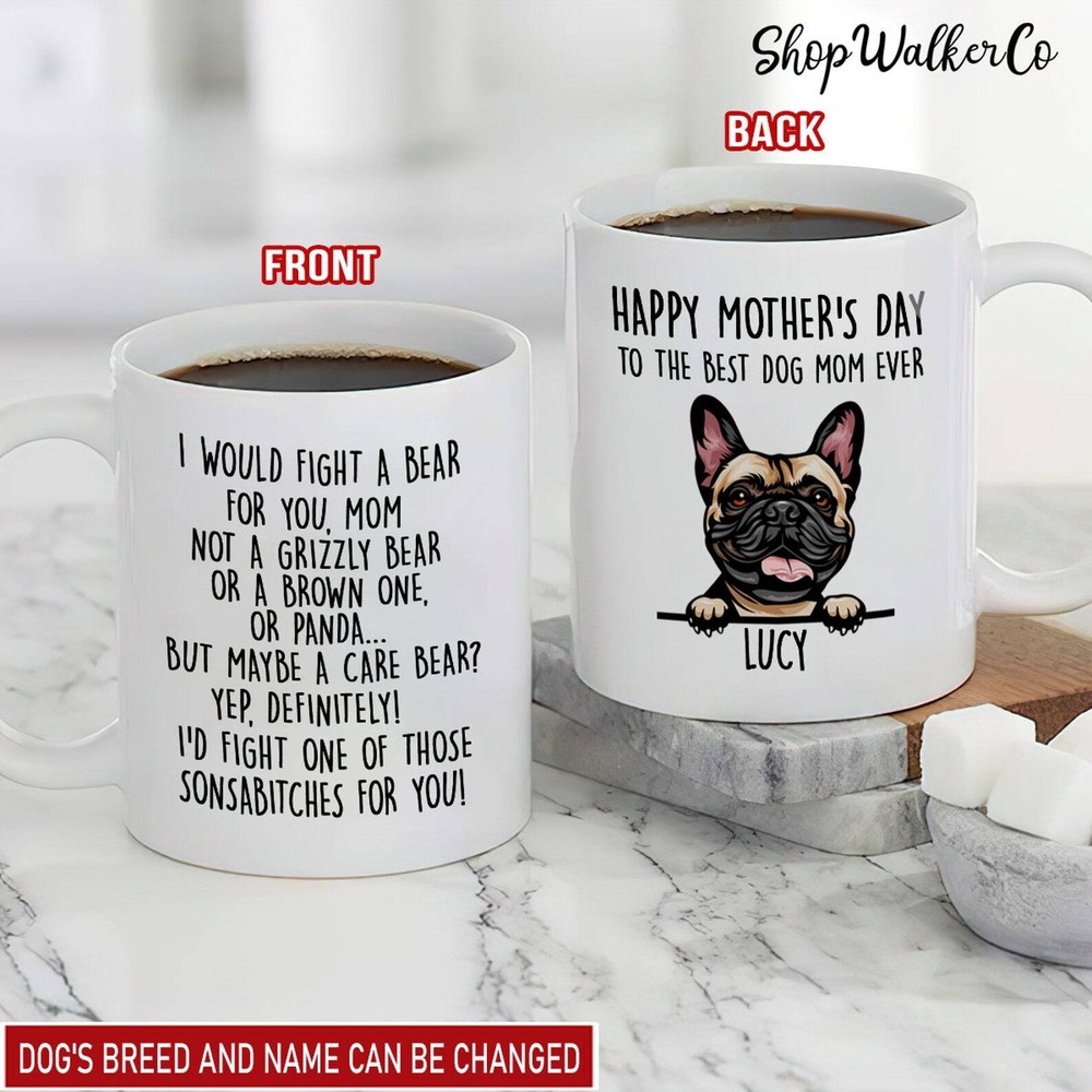 Dog Mom Personalized Mug Dog Mom Gift Funny Dog Mug Funny Dog Mug Dog Mug Dog