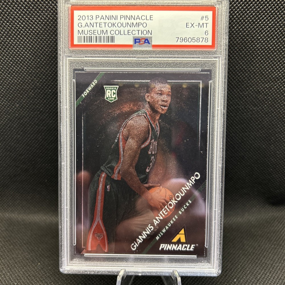 2013 Pinnacle GIANNIS Antetokounmpo Museum Collection Foil SSP - Rookie -- PSA 6