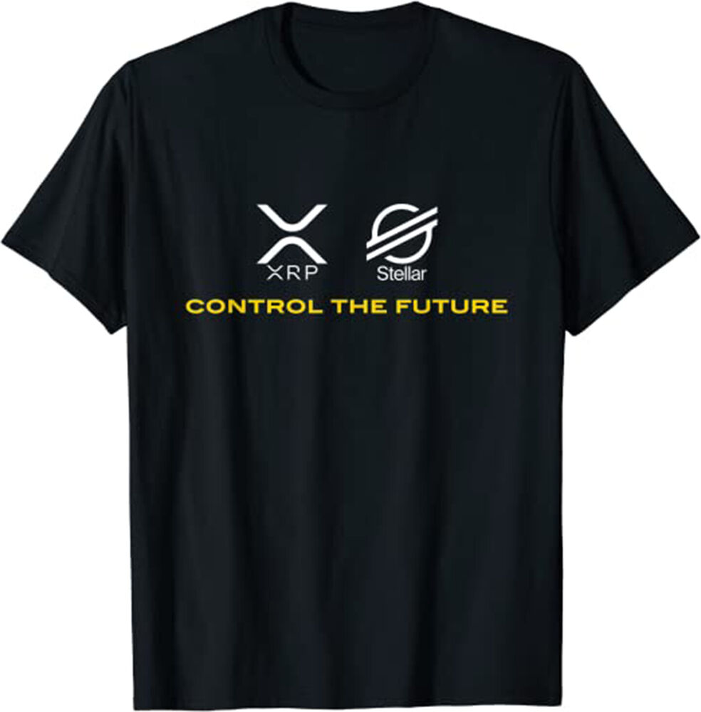 Cryptocurrency t-shirt XRP XLM Coin Control the Future T-Shirt, Coin XRP Tee-image