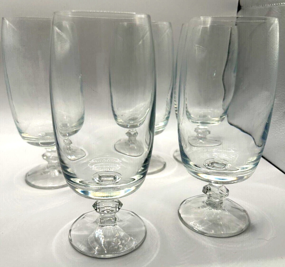 Wine or Champagne Stemmed Glasses 12 oz  Set of 5
