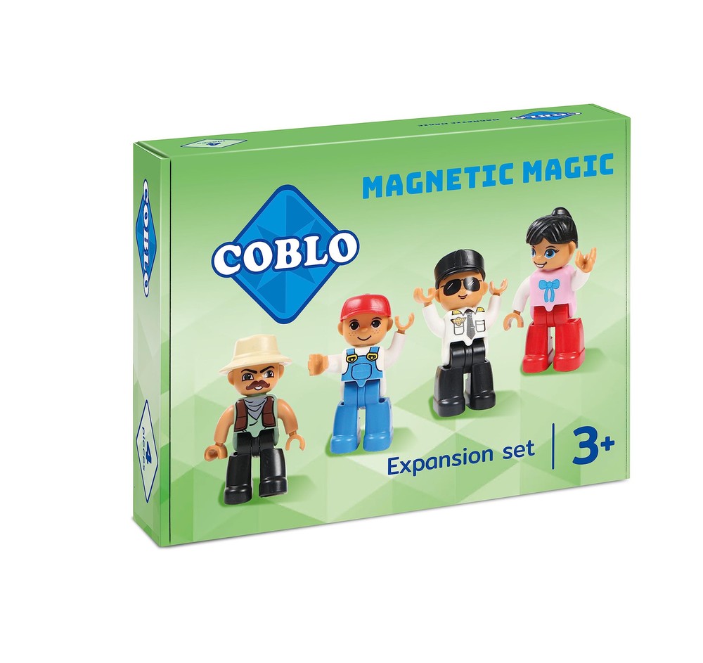 Coblo Extensions - Little Magnetic Figures for Building Blocks - Educational Toy