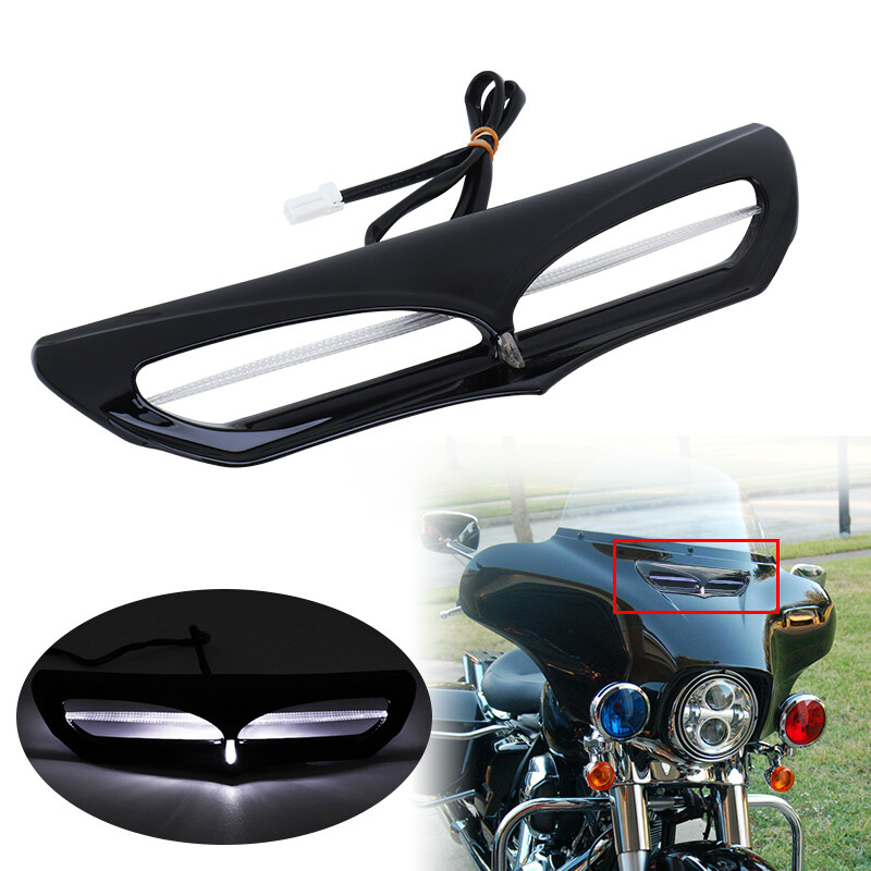 Fairing Air Vent Trim LED Accent Light For Harley Street Electra Glide 2014-Up