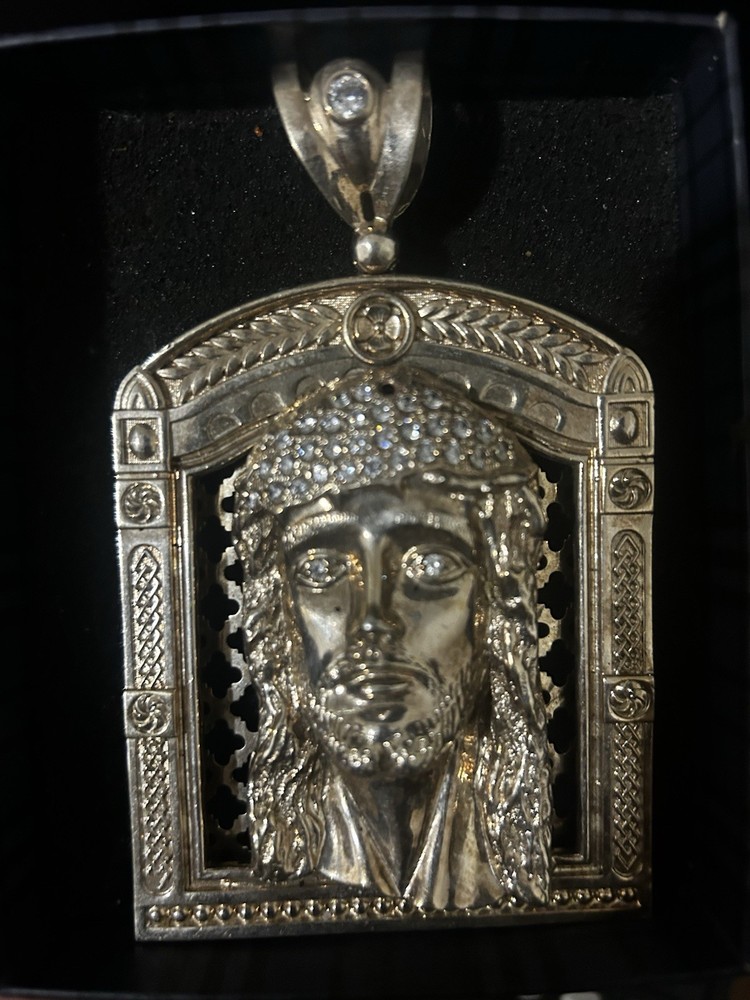 Very Beautiful Handcrafted 925 Sliver, Jesus Pendant, Made By (MFG)~(CA Link)