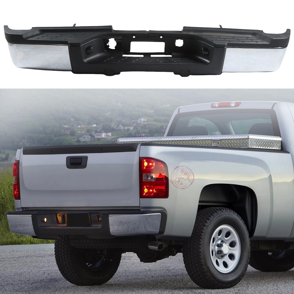 Rear Bumper for 2011-2014 Silverado Sierra 2500/3500 HD without Sensor Holes