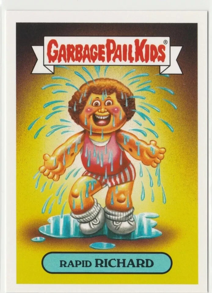 Rare Rapid Richard #6a Garbage Pail Kids GPK 2018 We Hate the 80s Series