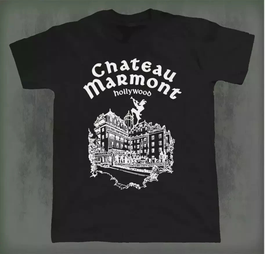 BUY NOW! Chateau Marmont Hollywood Hotel Black T-shirt S-5XL-image