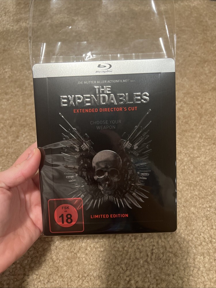 The Expendables Embossed Steelbook Blu-ray Germany German Release Region B