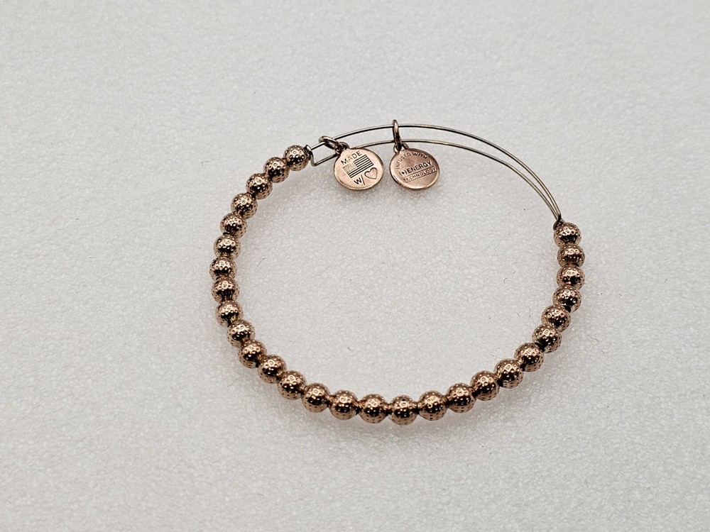 ALEX & ANI  Rose Gold Metal Beaded 