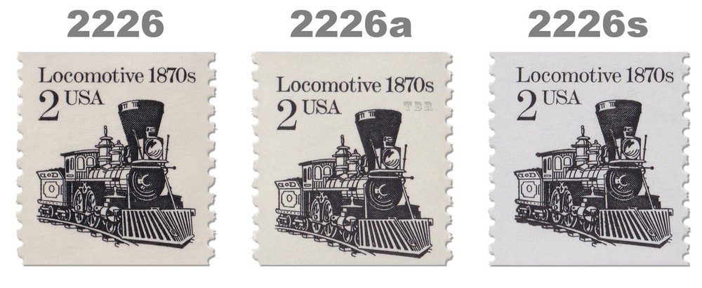 2226 2226a 2226as Locomotive B Press 2c Variety Set 3 Transportation MNH Buy Now-image