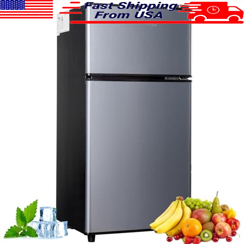 Mini Fridge with Freezer 2.9 Cu.Ft Fridge Energy Saving Adjustable Thermostat