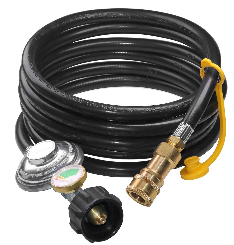12ft Propane Hose Regulator with Tank Gauge for Mr Heater F271803 Big Buddy H...