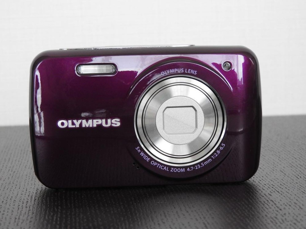 Olympus VH-210 Purple Compact Digital Camera with CCD Sensor Small & Lightweight Used