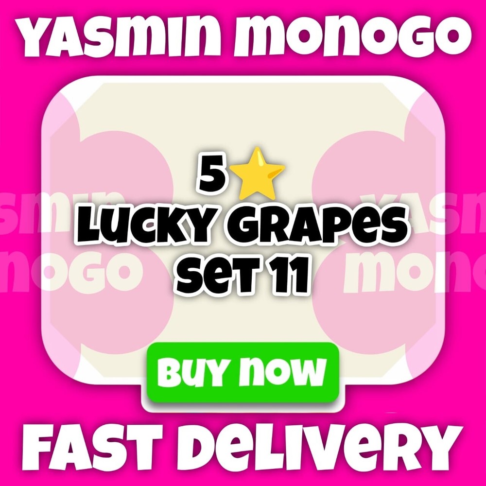 5s Lucky Grapes - MonoGo Sticker - Fast Delivery