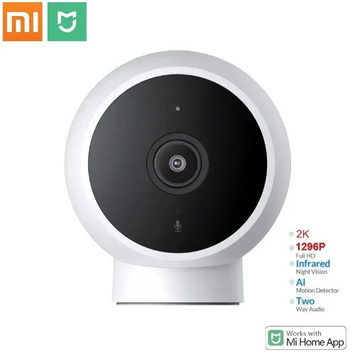 XIAOMI Smart 2K HD Infrared Night Vision Voice Intercom AI Alarm Magnetic Base