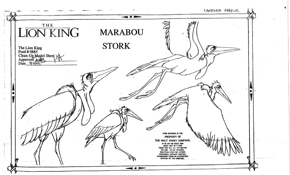 The LION KING Disney Production Model Copy used in 1998 Simba's Pride 466
