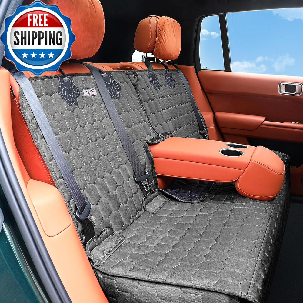 Backseat Cover for Dogs in Car,Dog Hammock for Car,Car Seat Protector for Dogs,T