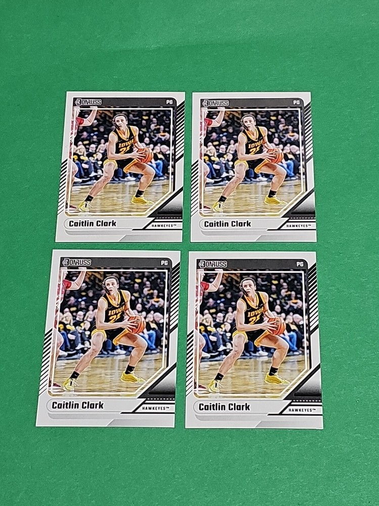 💎 Lot Of 4 Caitlin Clark Rookie 2024 Panini Donruss Iowa Hawkeyes Cards # 6