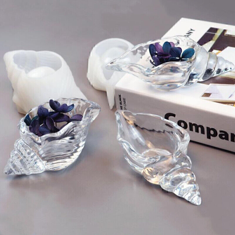 DIY Silicone Conch Jewelry Bead Storage Tray Mold for Resin Epoxy Casting