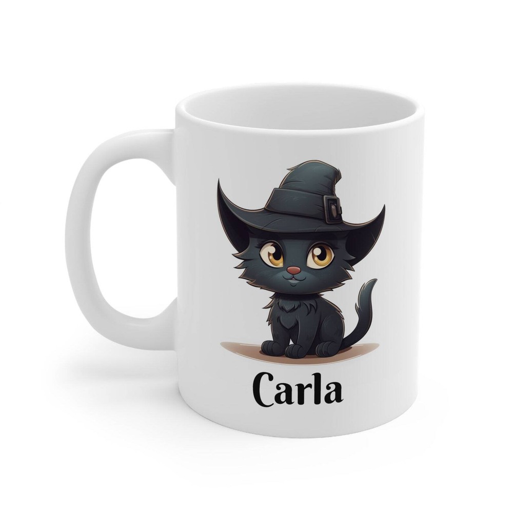 Halloween Cat Mug Halloween Mug Halloween Personalized Mug Personalized Gift For