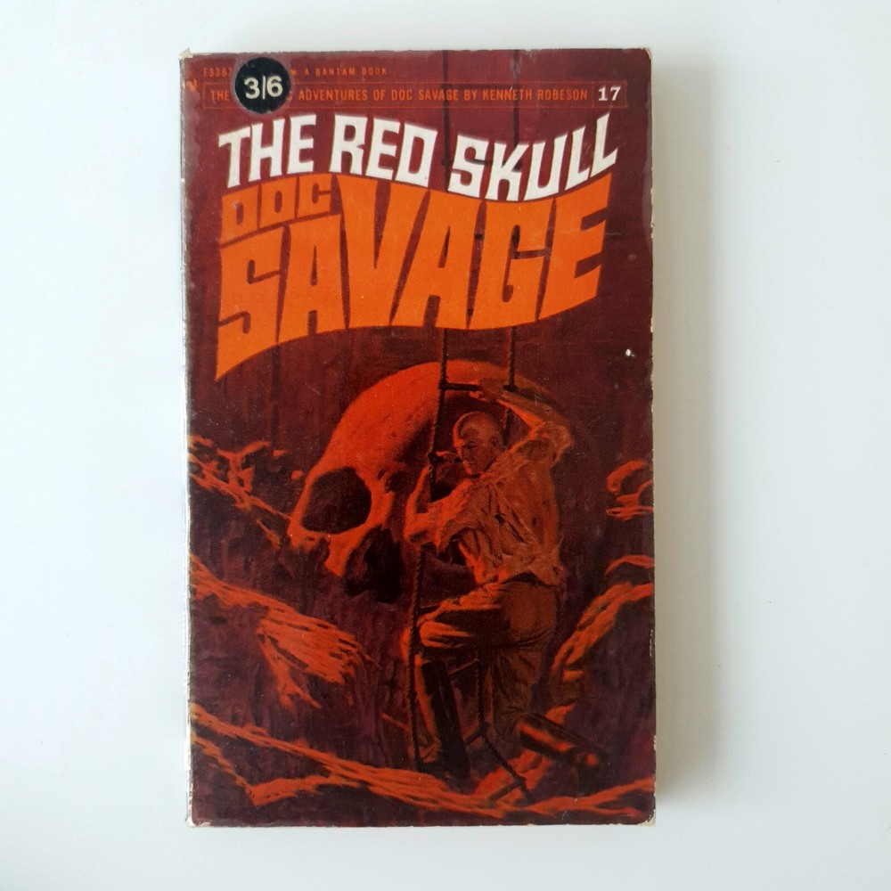 DOC SAVAGE #17 The Red Skull by Kenneth Robeson Bantam 1967 Foil Edition