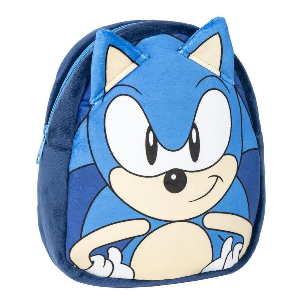 Sonic the Hedgehog plush backpack, 22 cm