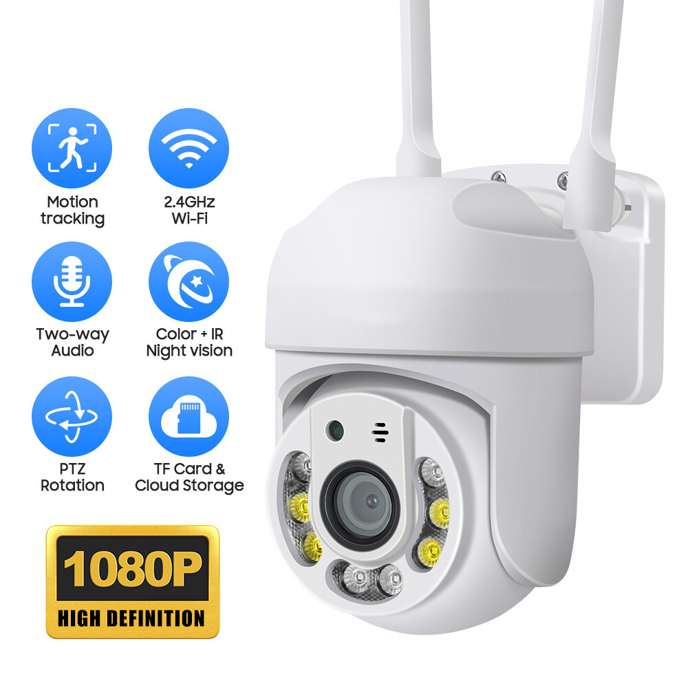 YCC365Plus Wireless WIFI IP Camera 1080P FHD Outdoor Home CCTV Cam Night Vision