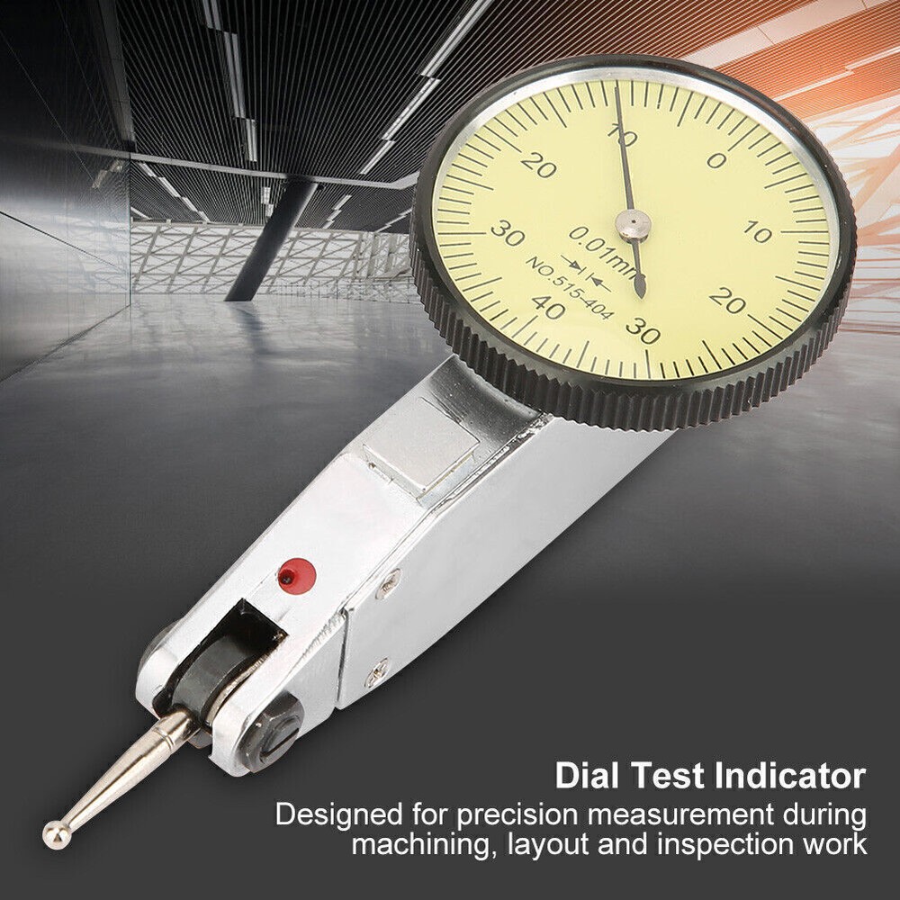 0-0.8mm 0.01mm Precision Metric Dovetail Rails Dial Test Indicator Dial Gauge
