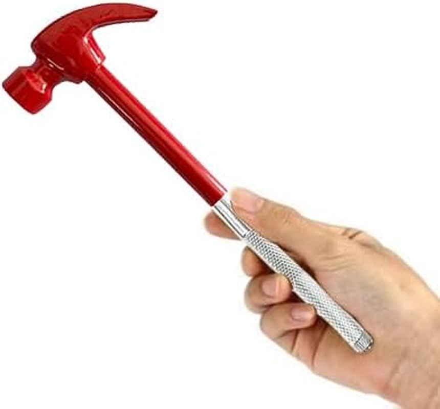 6-in-1 Brass Camping Hammer with Screwdriver - Compact Multitool Hammer