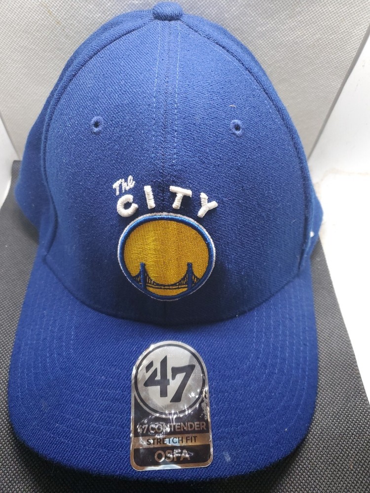 THE CITY Golden State Warriors '47 Brand Hardwood Classics Hat Cap OSFA Stretch