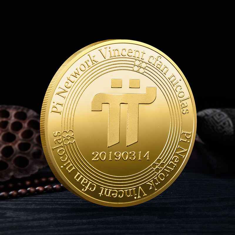 PI Pi Network Coin | Cryptocurrency Virtual Currency Gold Plated Coin-image