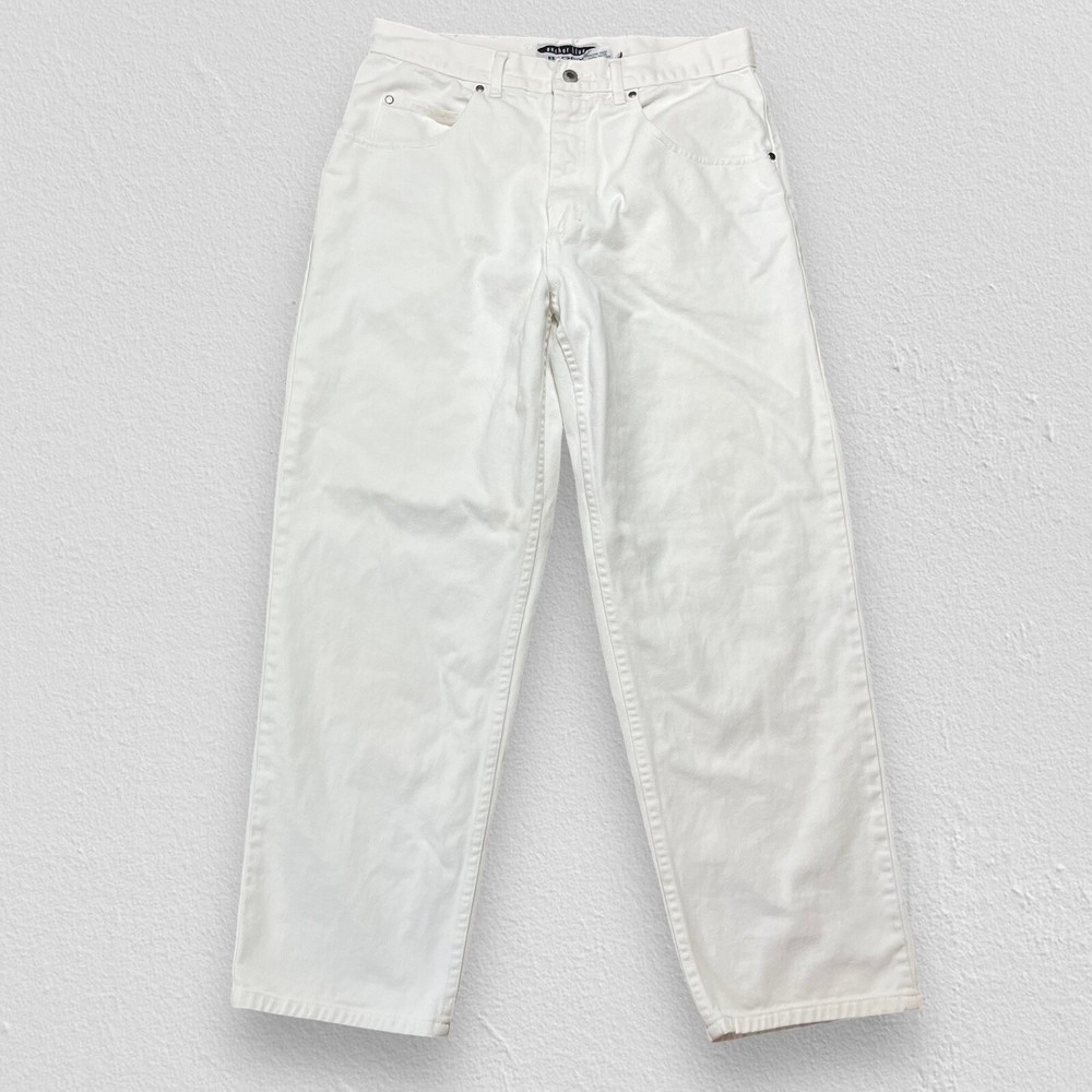 Vintage 90s Y2K White Baggy Skater Jeans 34x29 Mens Denim  