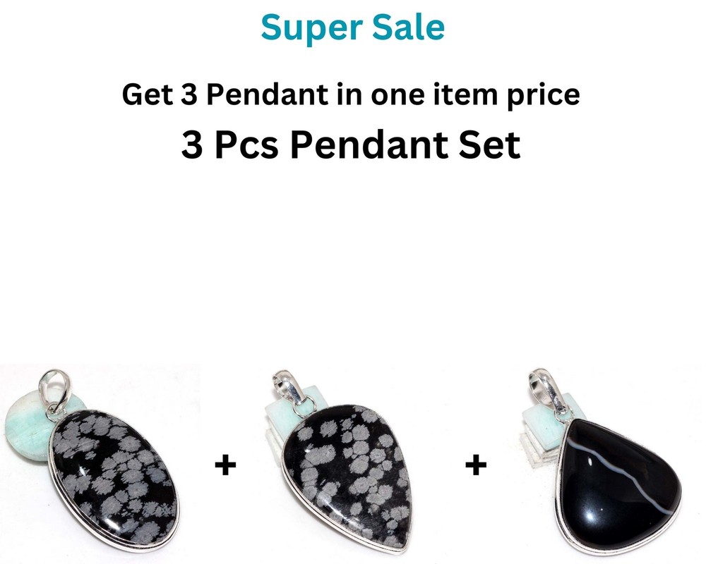 Onyx, 3 Pcs Pendant Set | Combo Set 2.3