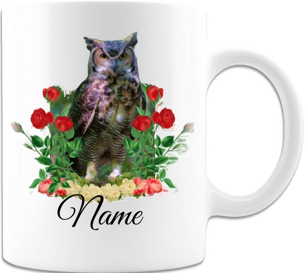 Personalized Owl Ceramic Coffee Mug for Women – Unique Owl Gift Idea  