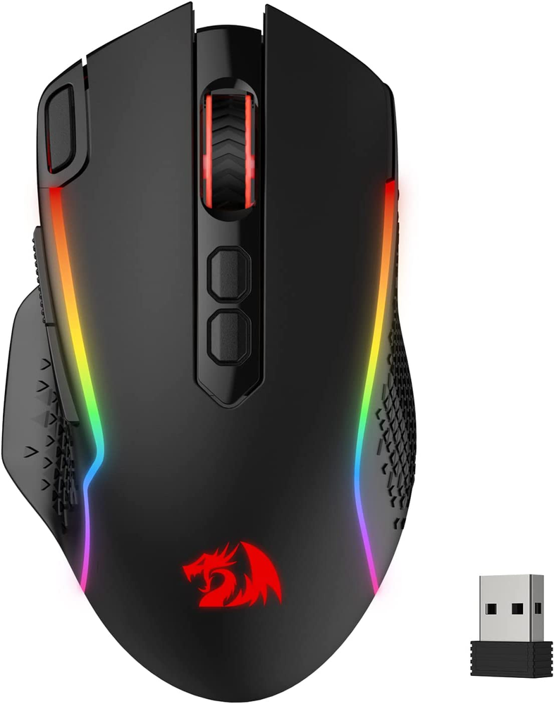 Redragon M810 Pro Wireless Gaming Mouse, 10000 DPI Wired/Wireless Gamer Mouse W/