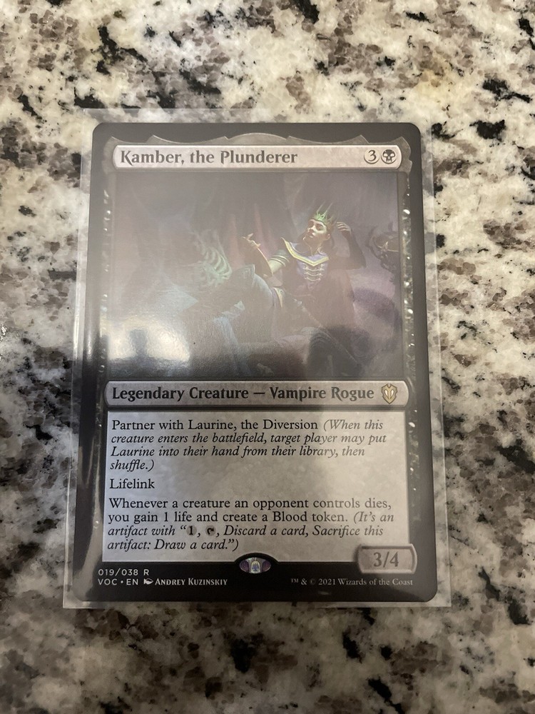 MTG - Kamber, the Plunderer Commander Crimson Vow REGULAR RARE #19/38 NM