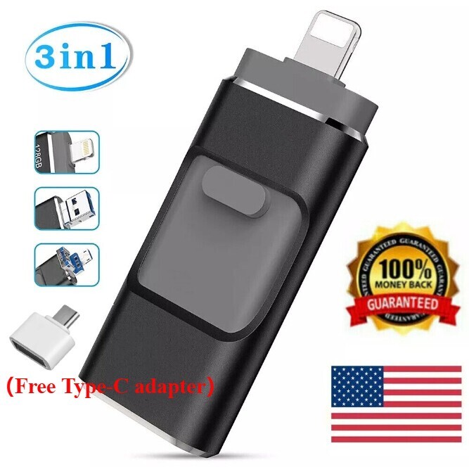 1TB-2TB USB 3.0 Flash Drive for iPhone iPad External Storage Memory Stick