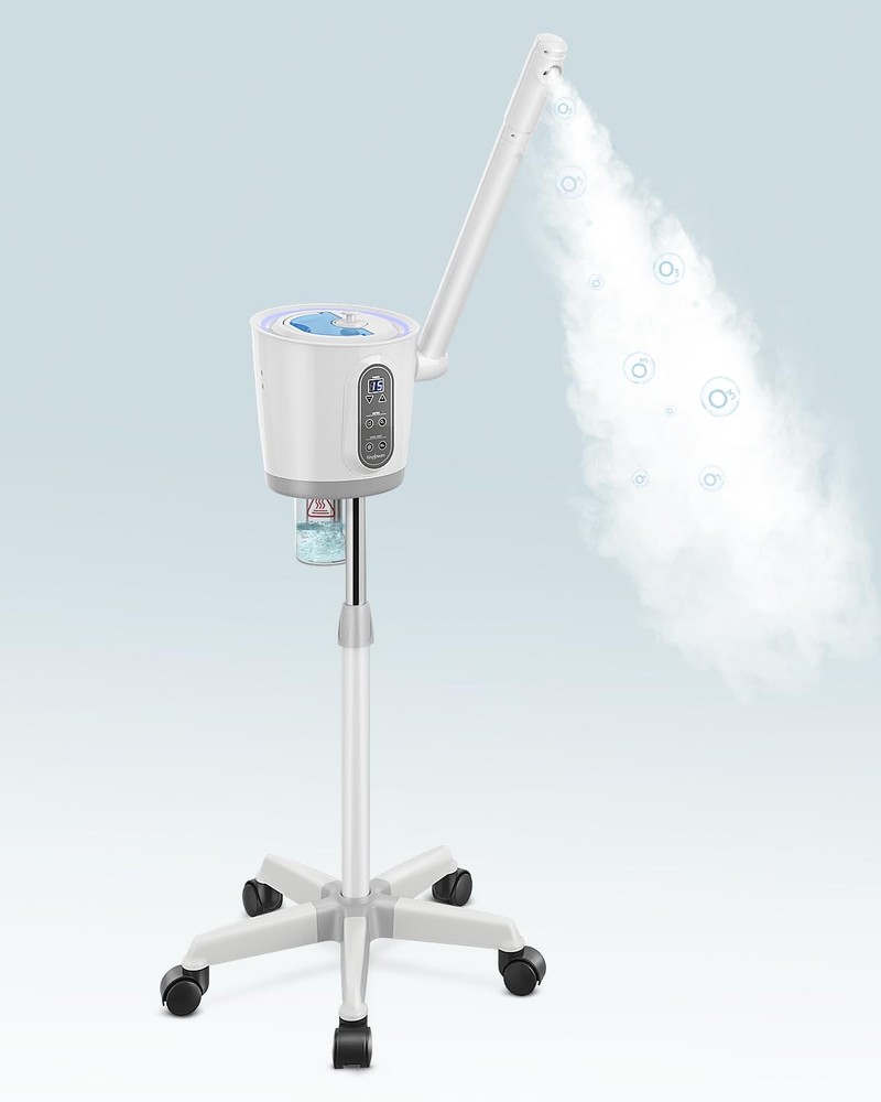 Professional Ionic Nano Facial Steamer with Ozone Hot Mist for Spa-Like Skincare
