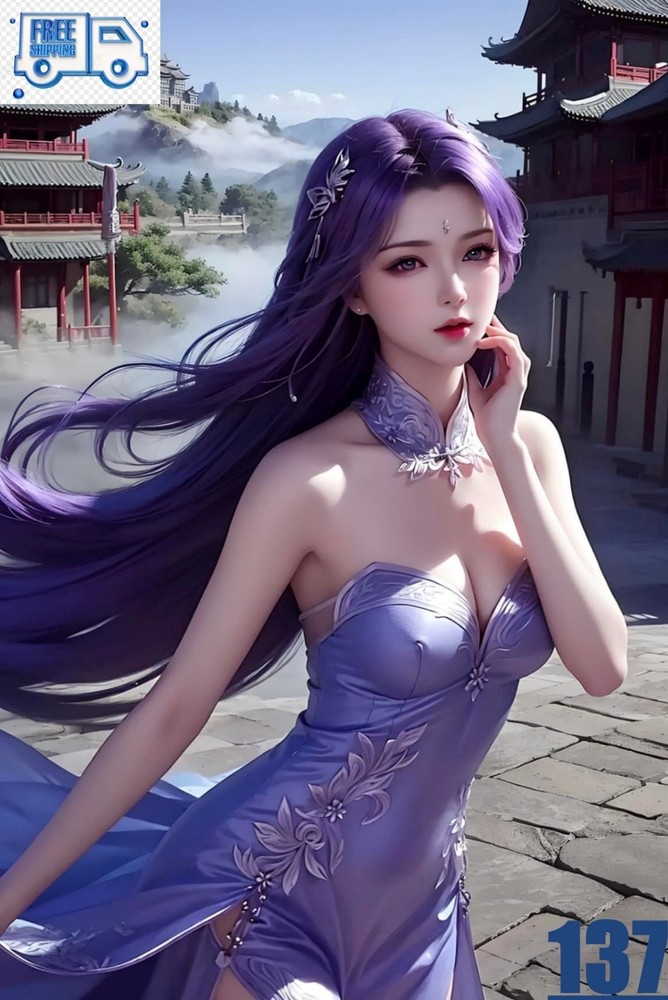 Digital Art Desktop Background AI Girl China by rasnil_838 C17-image