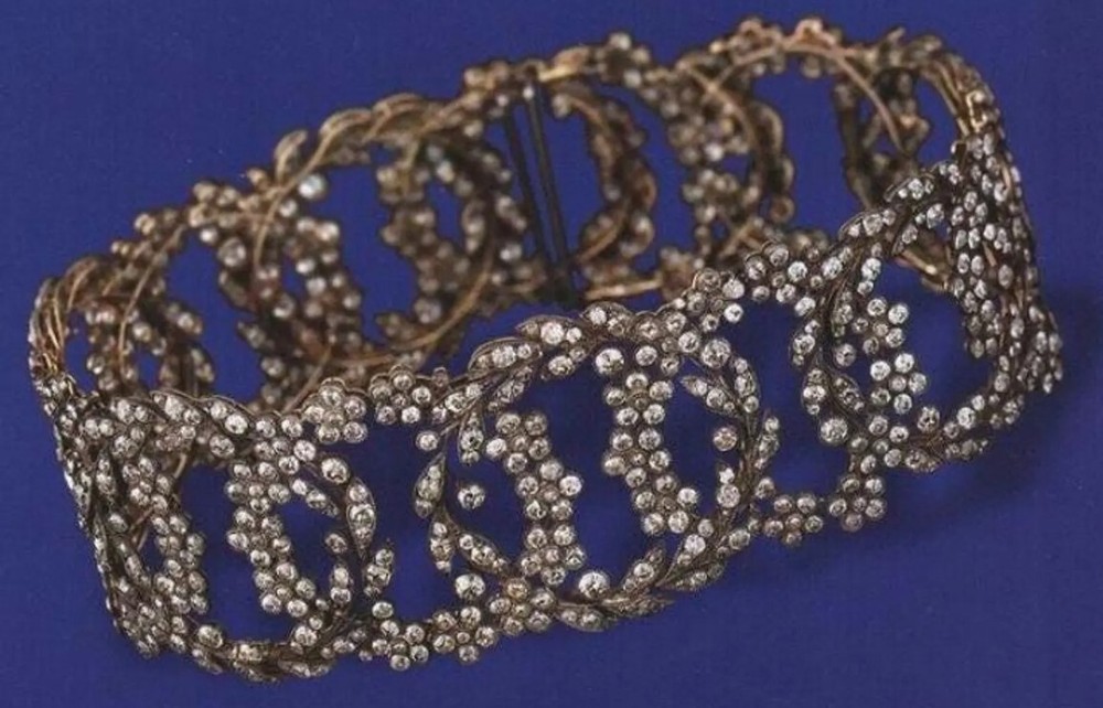 Vintage Duchess of Manchester Choker necklace in 925 silver cubic zirconia