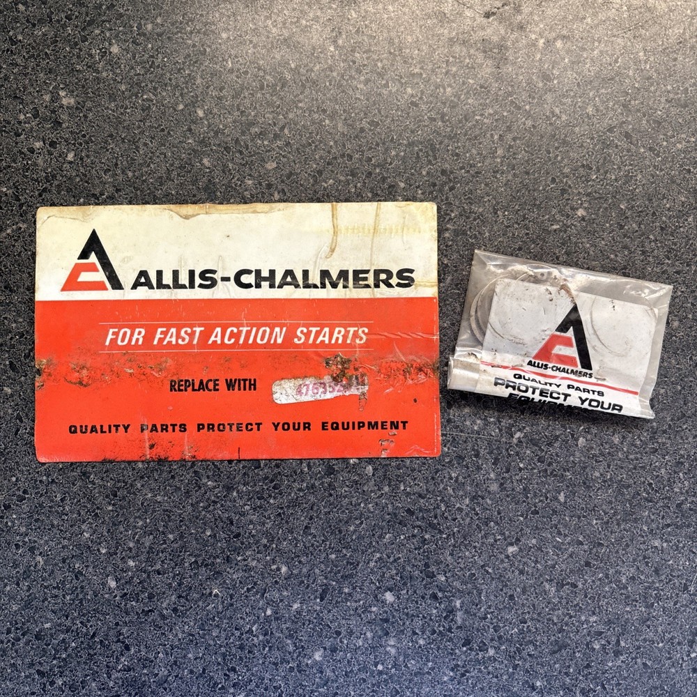 Vintage Allis Chalmers Tractor NOS Parts with Battery Decal