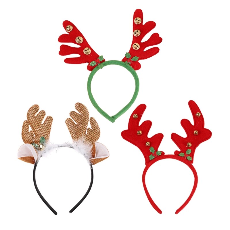 Christmas Reindeer Antlers Headband Xmas Decoration Headwear Hair Accessories